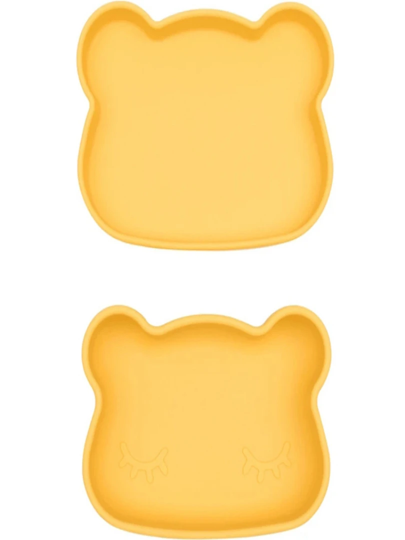 Boîte À Goûter Multifonctions Ours Jaune   Jaune