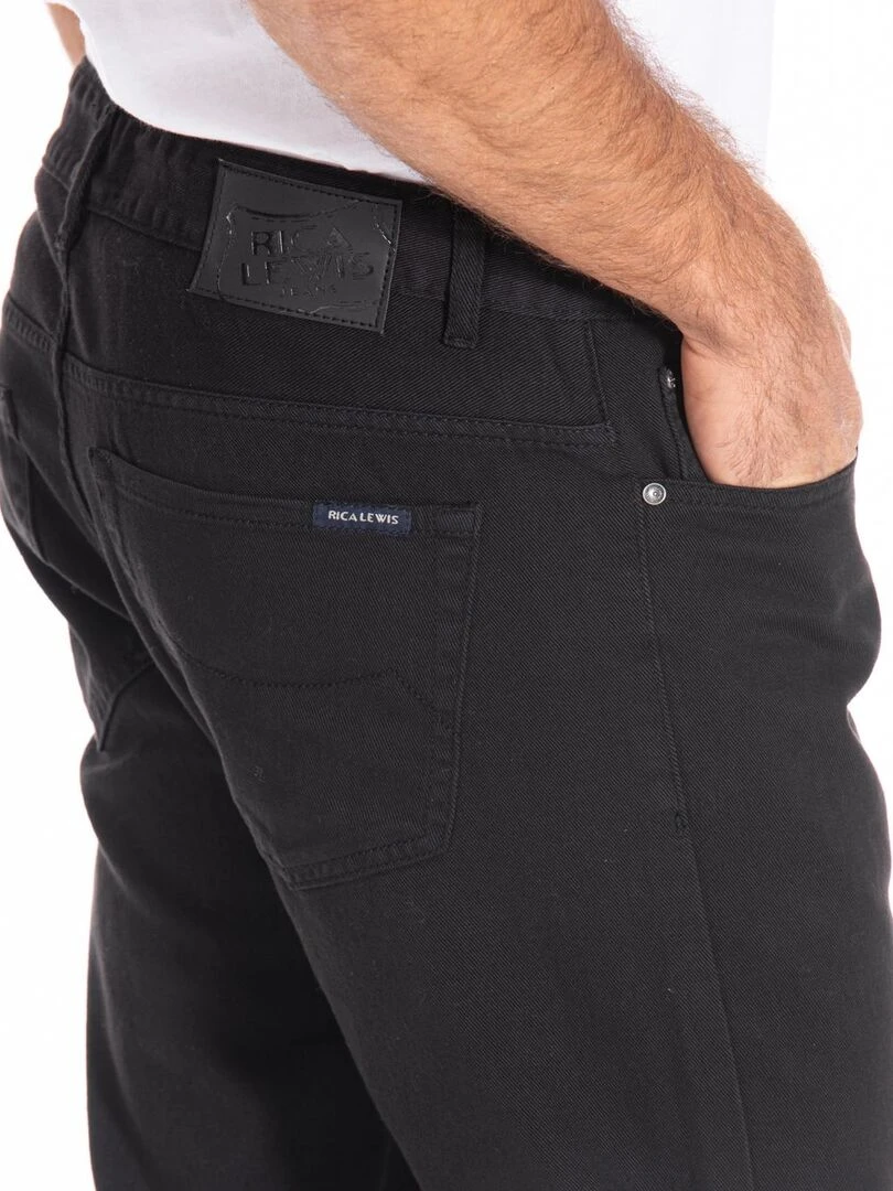 Jeans coupe droite RL70 coton WALKER 'Rica Lewis'   Noir