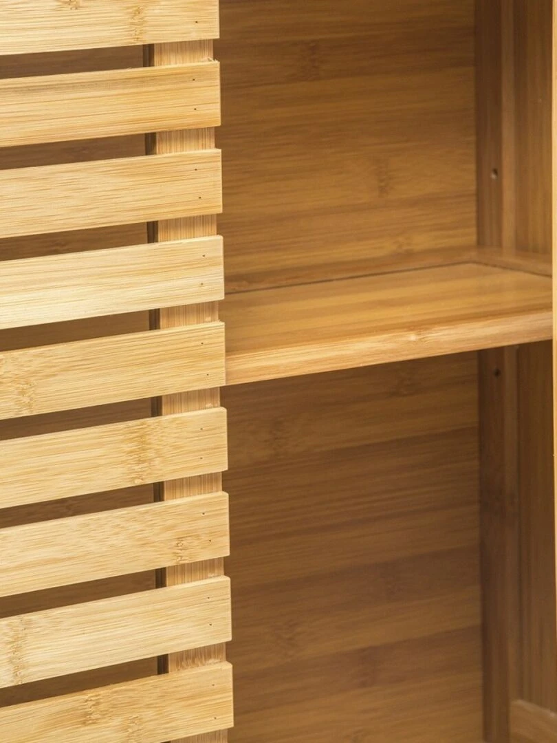 Meuble haut de salle de bain Sicela bambou Beige