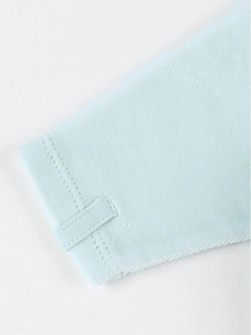 Pyjama dors bien en velours   Noukie's   Bleu turquoise