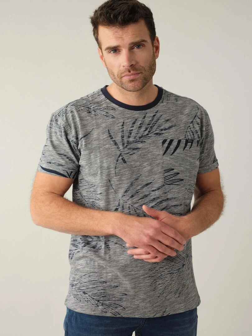 T shirt avec poche pour homme 'Deeluxe' Bleu marine