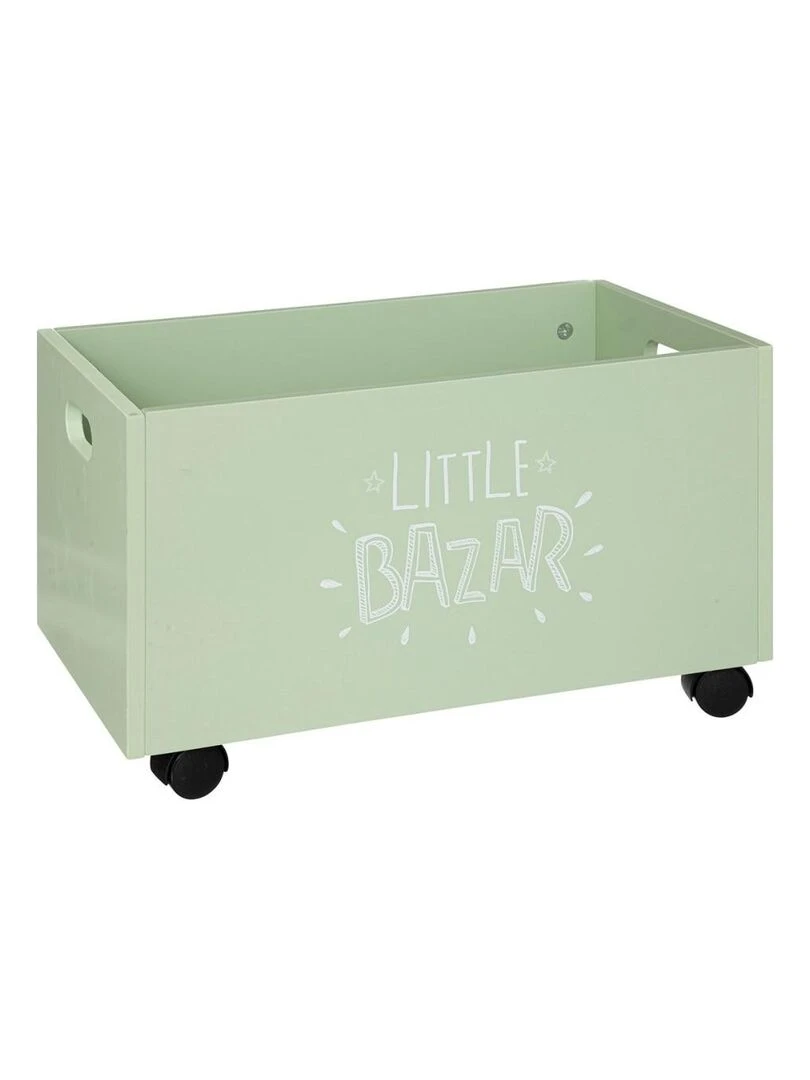 Coffre de rangement à roulettes Bazar vert Vert