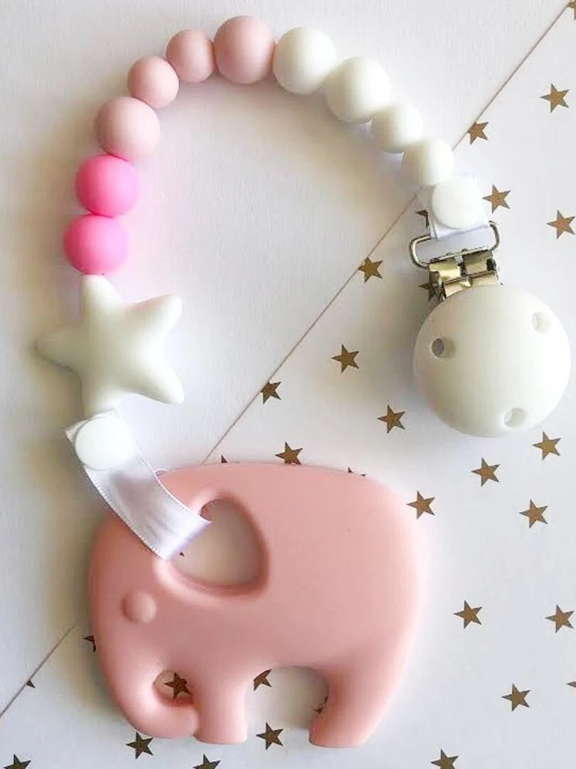 Accroche Tétine Lollipop Rose   Rose