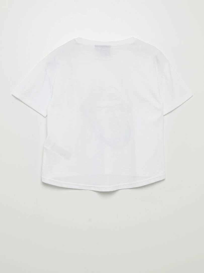 T shirt 'Rolling Stones'   blanc