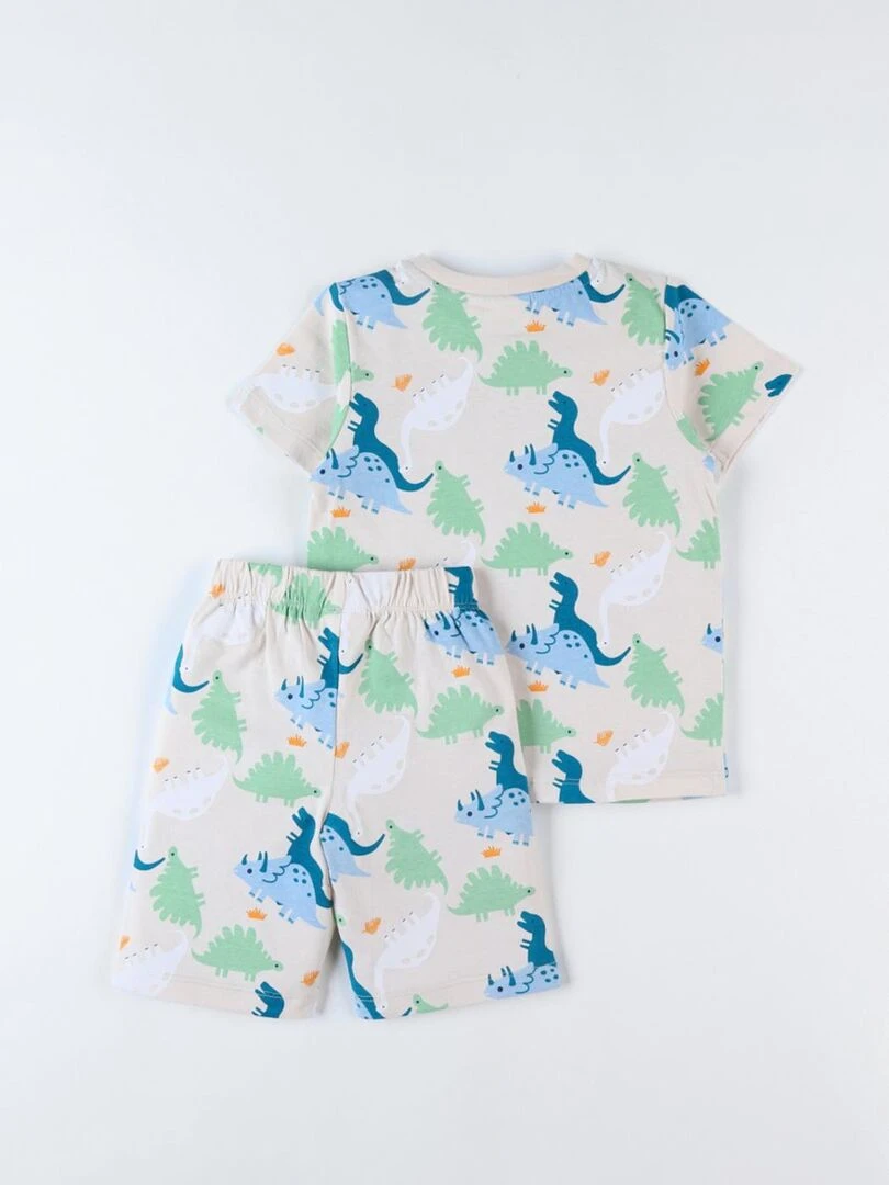 Pyjama 2 pièces dino en jersey    Noukie's   Beige