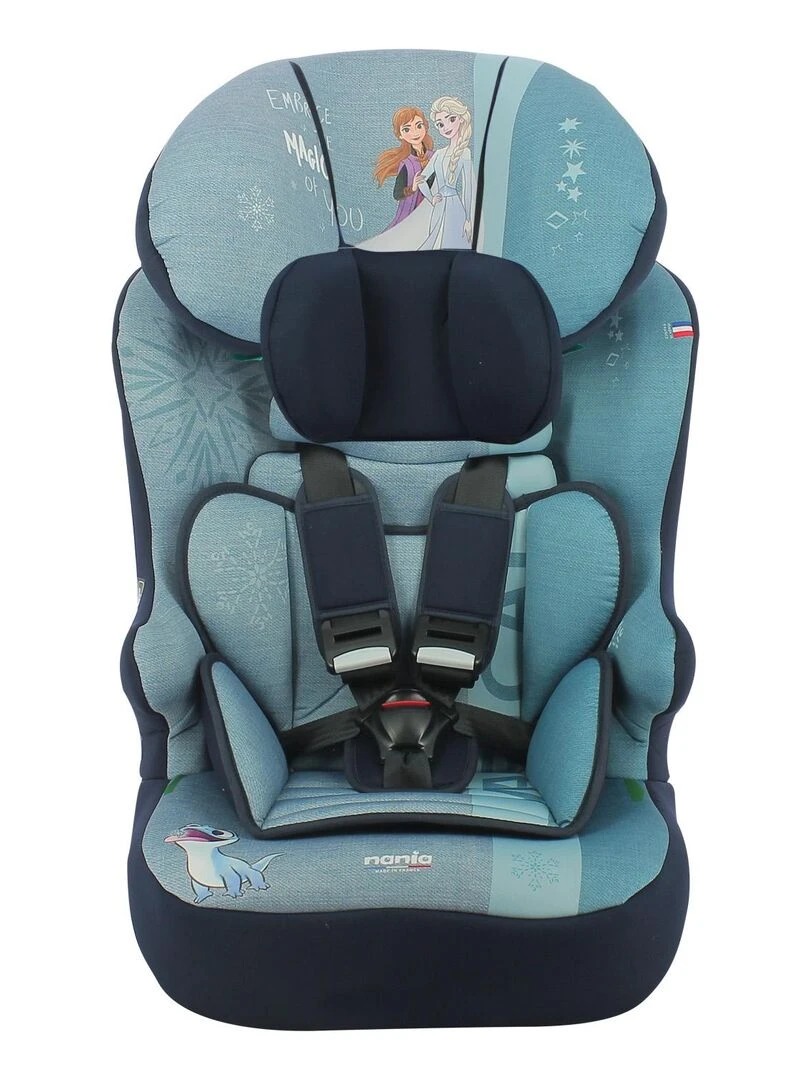 Nania Siège auto ceinturé RACE I 76 140 cm R129 i Size – Fabrication Française Frozen Bleu