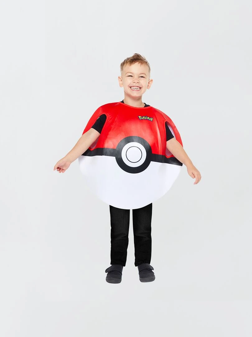 Déguisement Pokeball 'Pokemon' Mixte Rouge