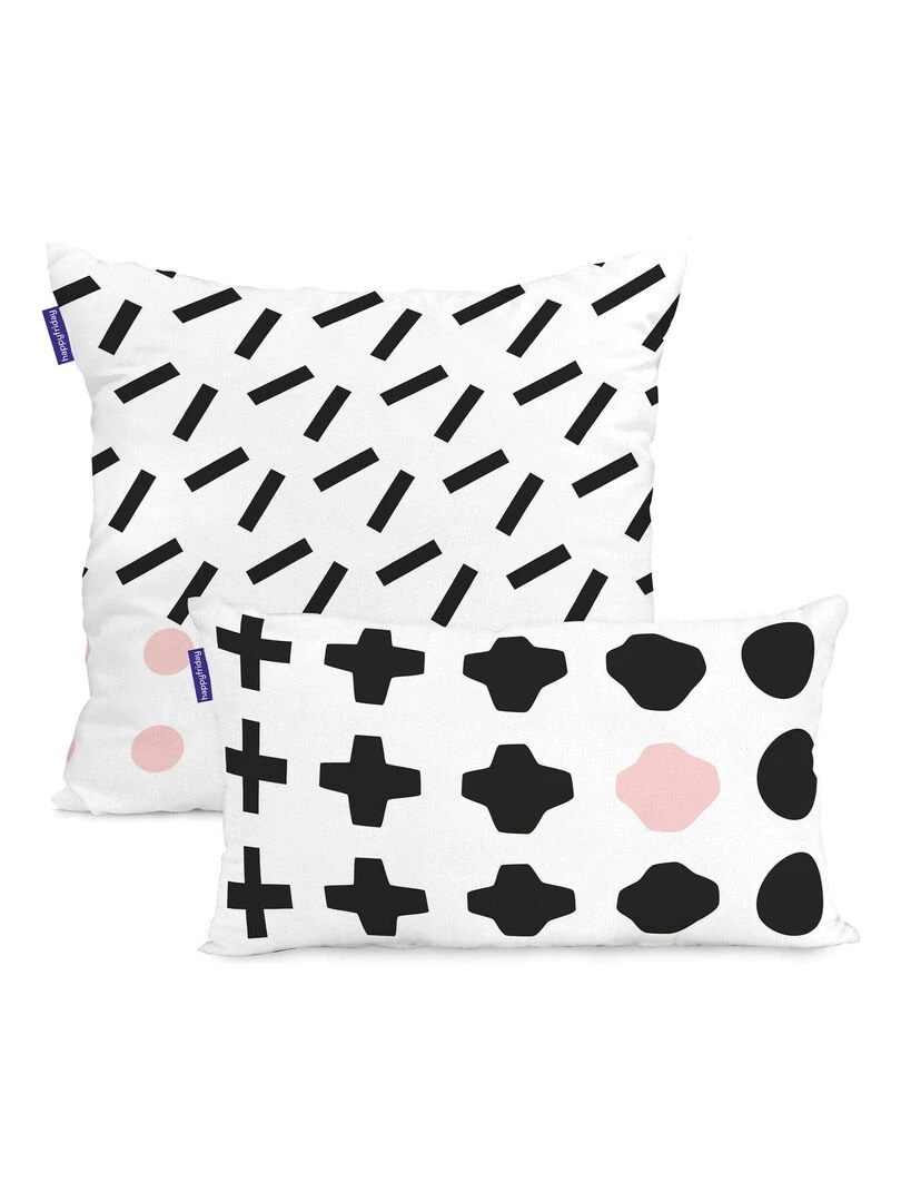 Coussin Campagne "Happyfriday"   Blanc