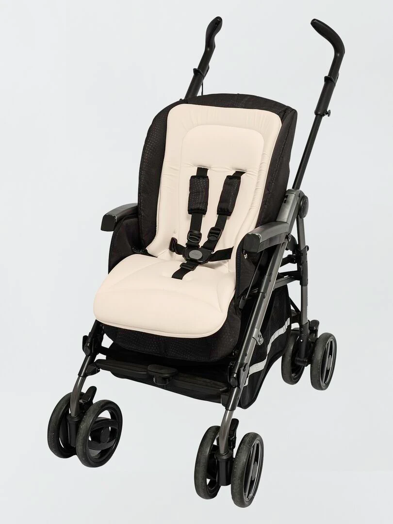 Housse mémoire de forme pour poussette Beige