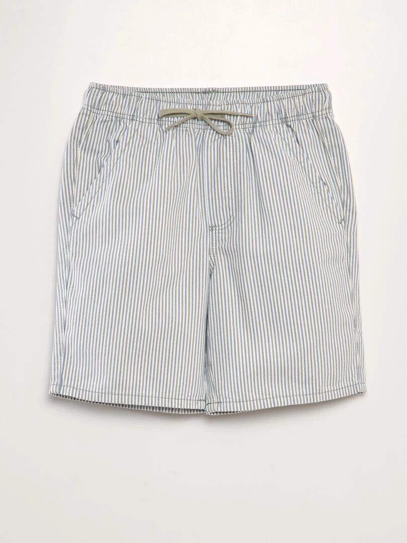 Bermuda imprimé Bleu/vert