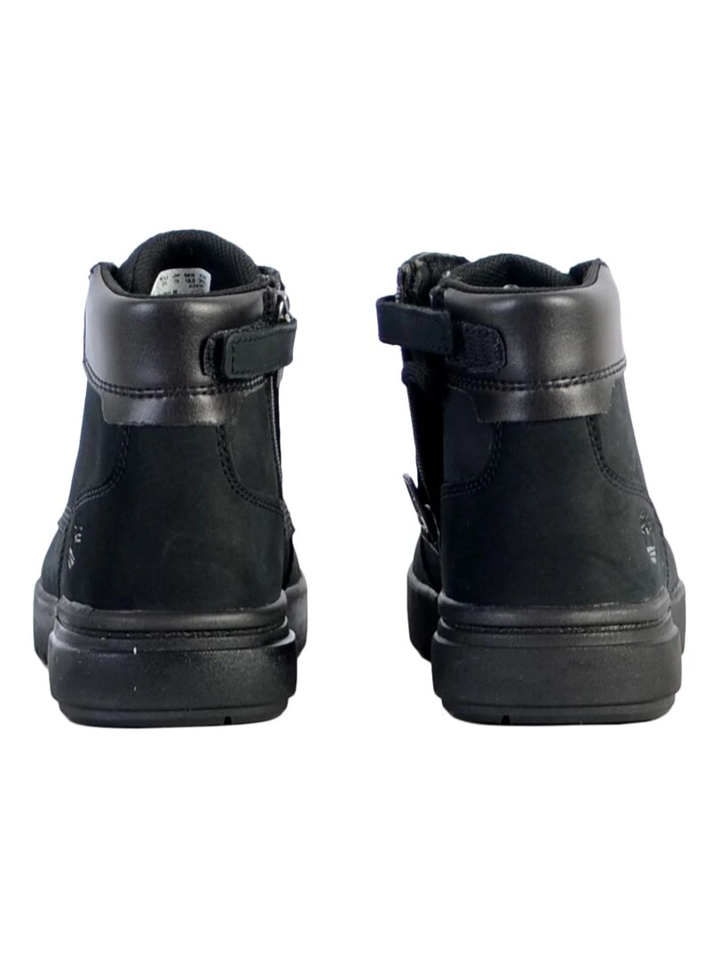 Basket Montante Cuir Junior Timberland Seneca Bay 6 In Side Zip   Noir