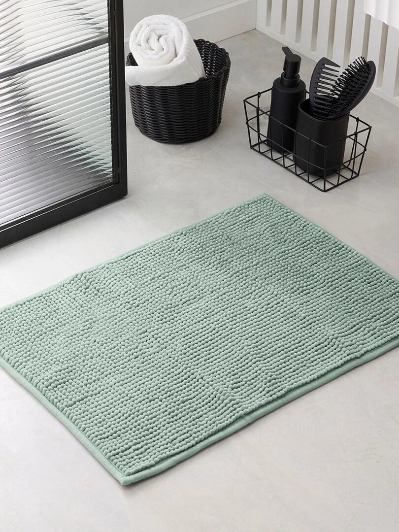 Tapis de bain Bubble uni 'ESSENTIAL' 'TODAY' Vert