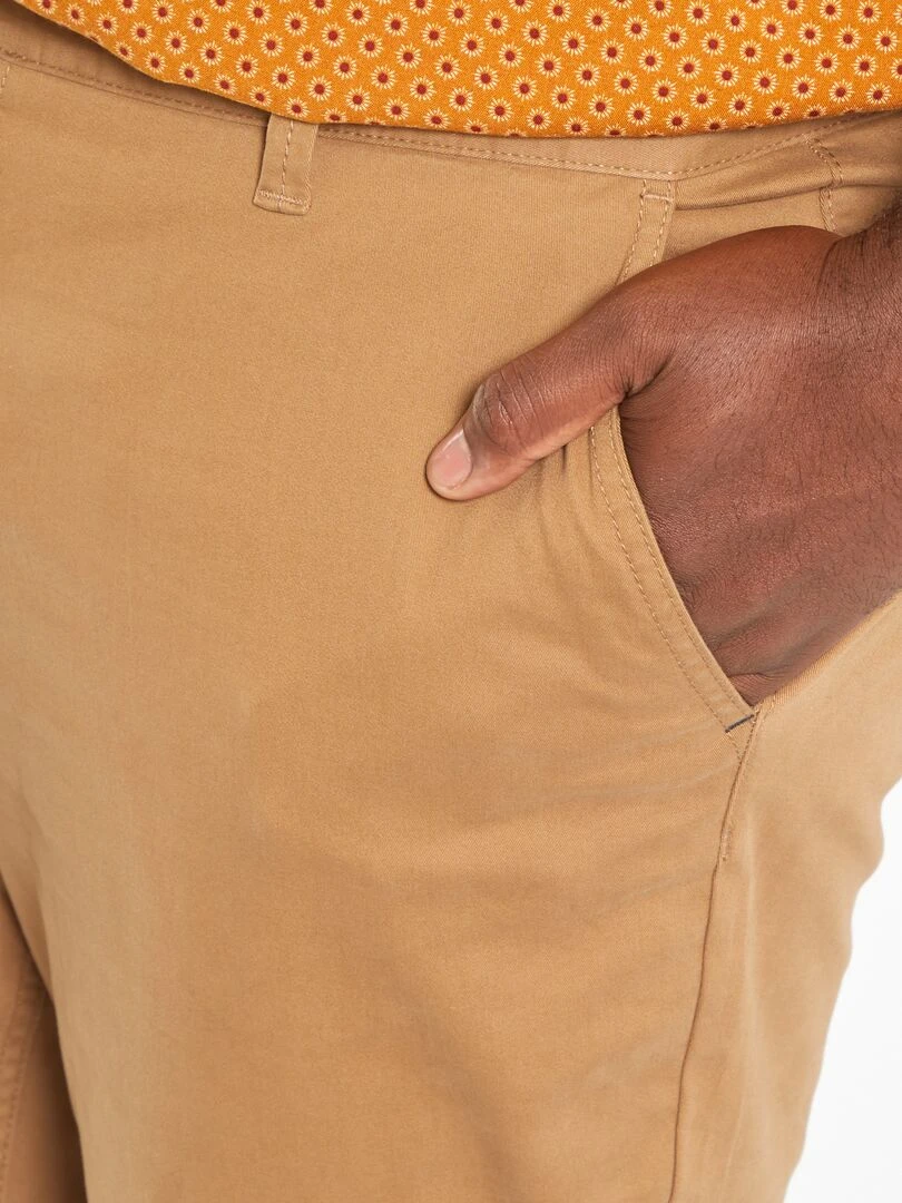 Chino slim L32 marron