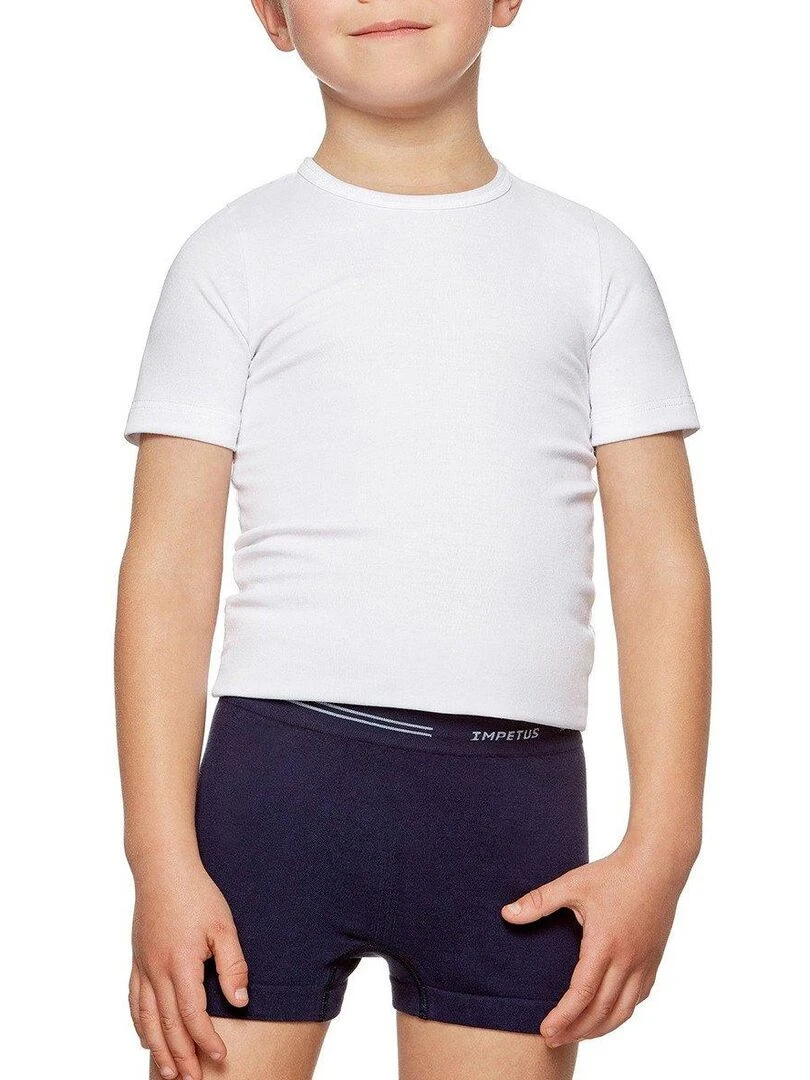 Pack de 2 boxers en coton sans coutures Seamless Bleu