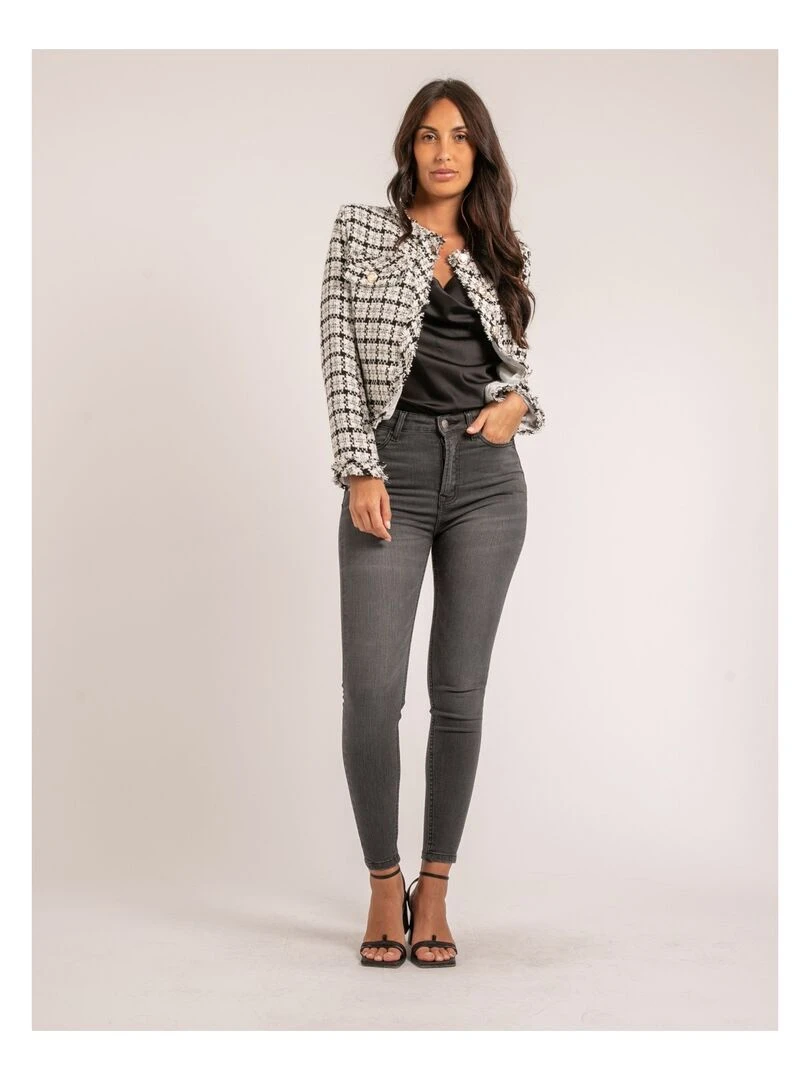 Veste tweed ULMAN   Noir