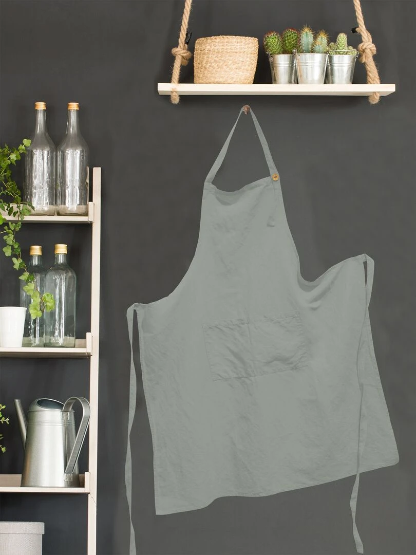 GRAND TABLIER ORGANIC CELADON Bleu céladon