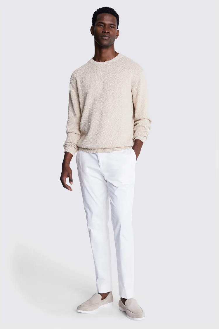 White Merino Mock-Neck Jumper   Buy Online at Moss