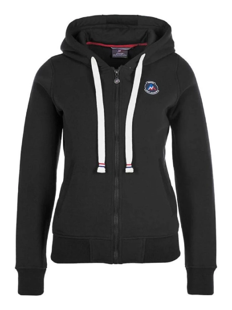 Sweat molleton zippé à capuche femme APILOT Noir Noir