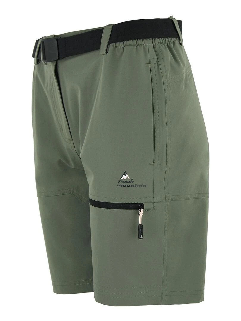 Short de randonnée femme AJASI   PEAK MOUNTAIN   Kaki