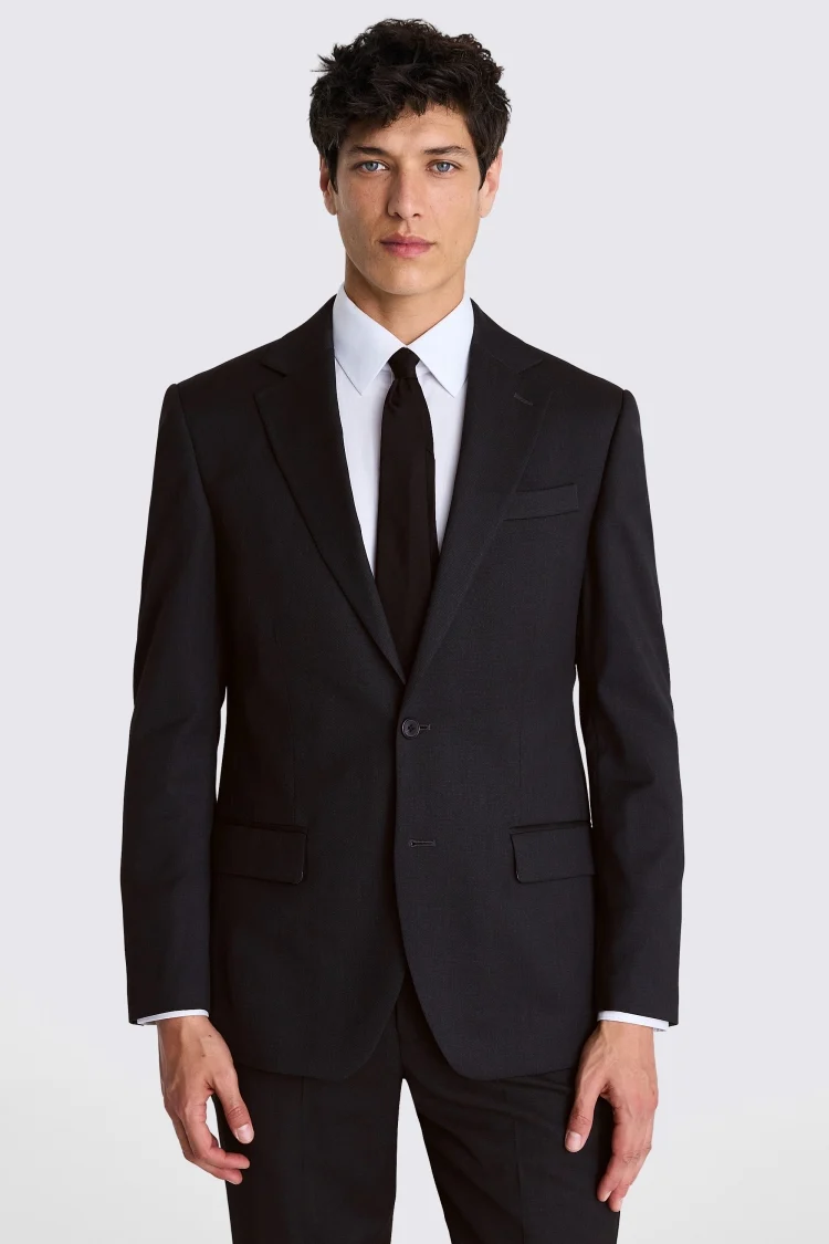 Regular Fit Blue Birdseye Trousers   Buy Online at Moss