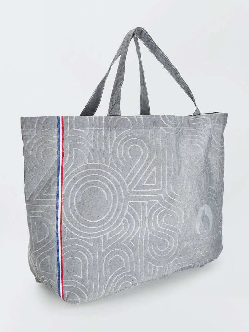Tote bag en toile Paris 2024 Gris