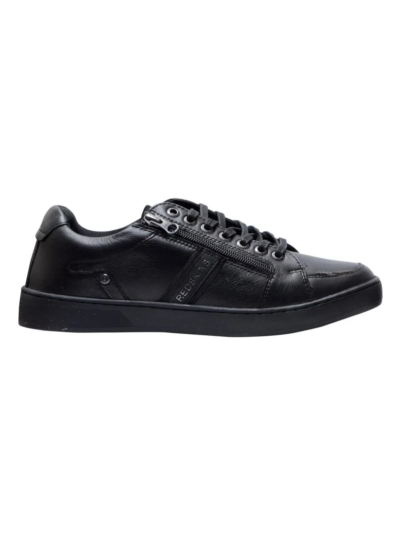 Basket Cuir Redskins Marial Noir