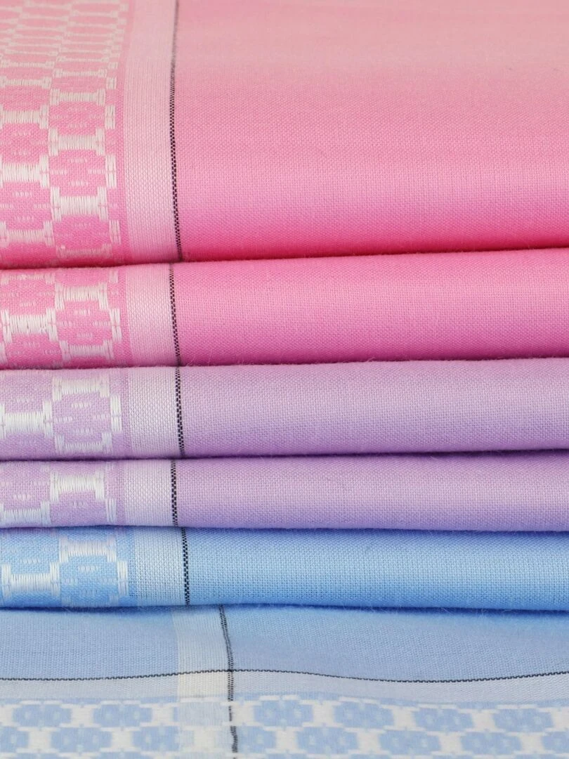 Lot de 6 mouchoirs en tissus coton jumel VICTORIA Multicolore
