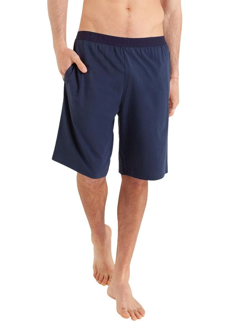 Pyjama court homme Easy Print Bleu marine