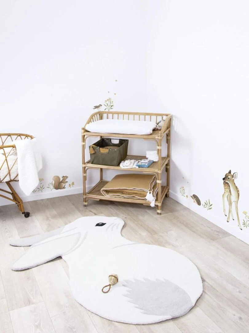 Tapis Coton Lapin par Lilipinso Lilipinso Blanc