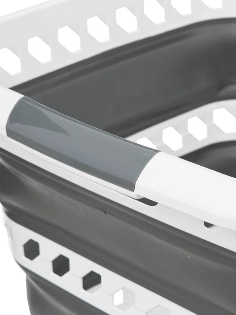 Panier à linge rétractable 40L   Gris