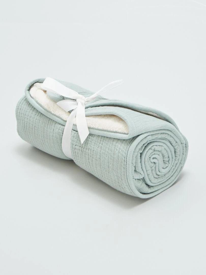 Lange couverture en gaze de coton VERT