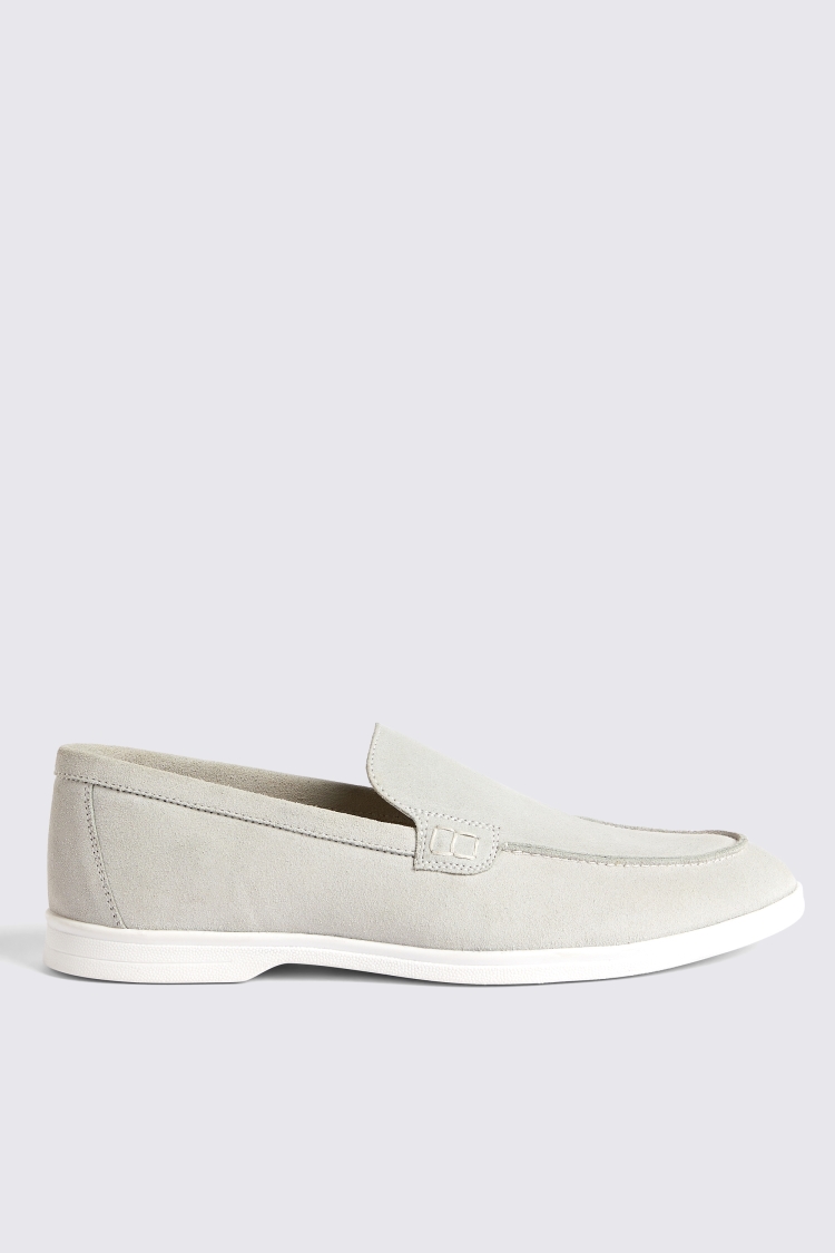 Lewisham Ivory Suede Casual Loafers   Buy Online at Moss