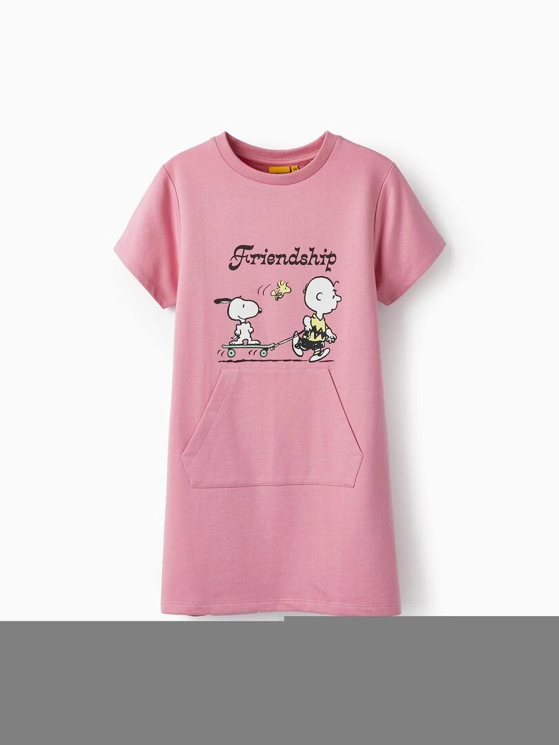 Robe en coton pour fille 'Snoopy Peanuts' SNOOPY Rose clair