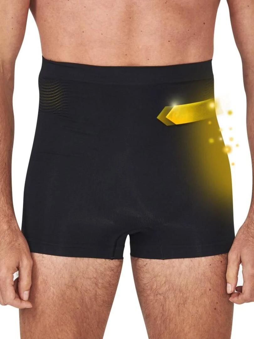 Boxer sculptant ventre plat jour/nuit LIPO ACTIF Noir