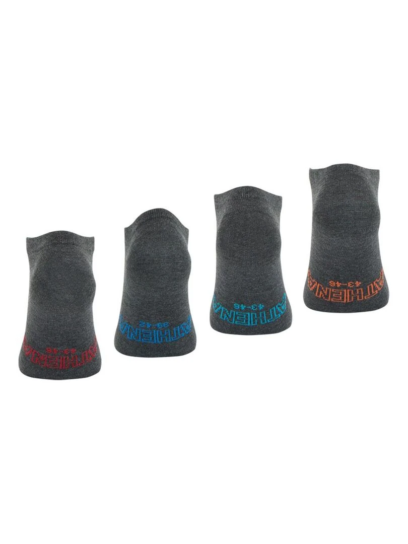 Lot de 4 paires de socquettes low cut Eco Pack   Gris