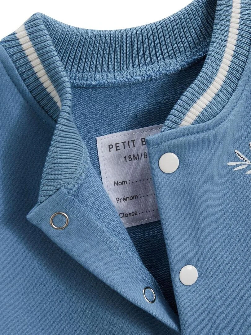 Veste teddy enfant Hélénie   Bleu