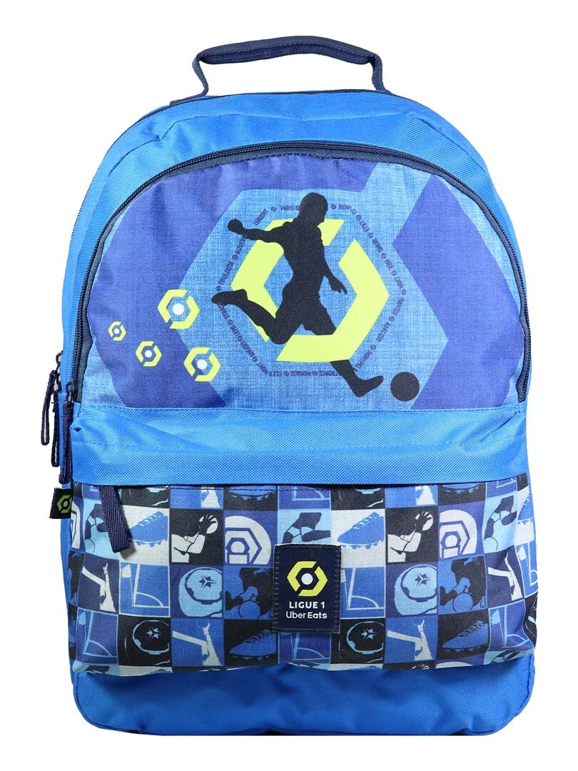 BAGTROTTER Sac à dos 2 compartiments Ligue 1 Football Bleu Bleu