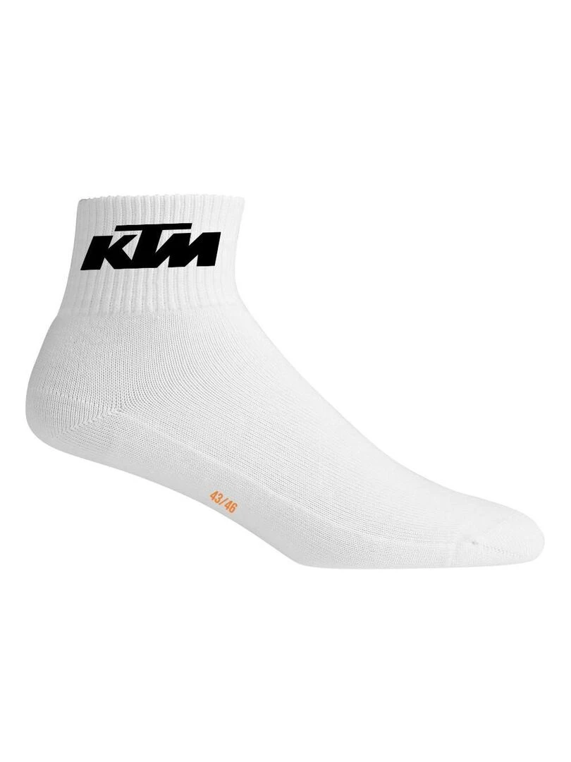 Lot de 6 Paires de Chaussettes Mid homme Ktm   Blanc