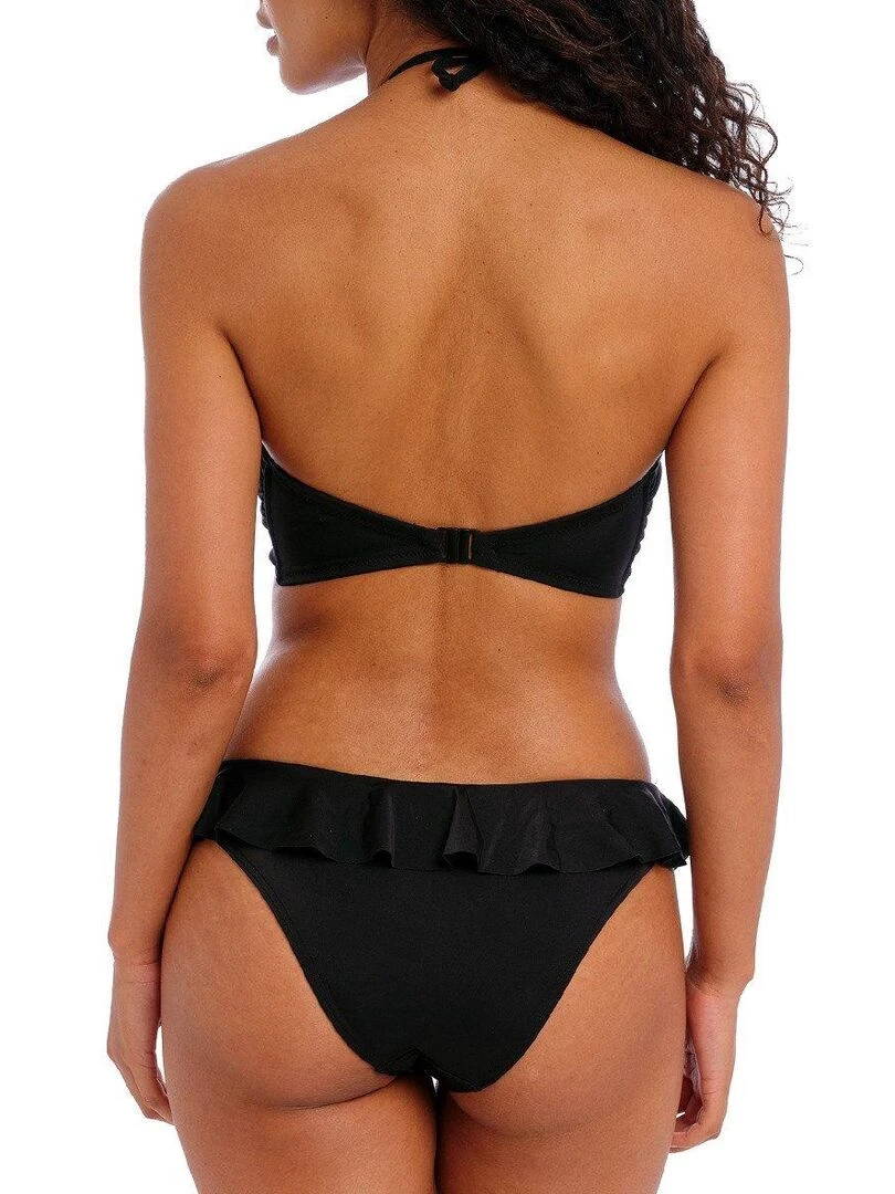 Haut de maillot bandeau uni à armatures  Jewel cove   Noir