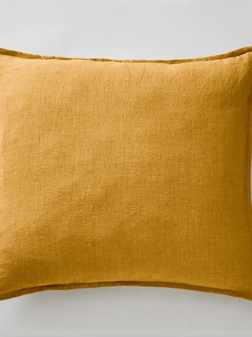 Taie oreiller Lin lave Collection Soline   Gris