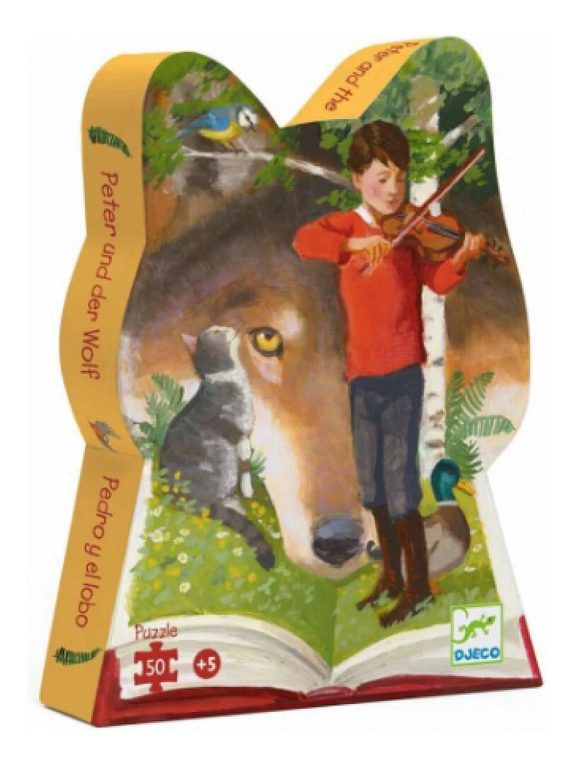 Puzzle silhouette Pierre et le loup 50 pieces N/A