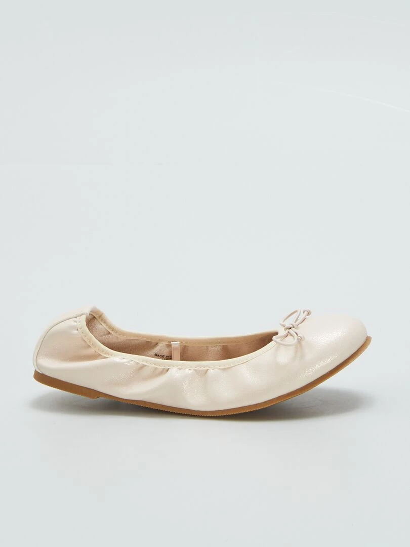 Ballerines avec nœud fantaisie   Beige