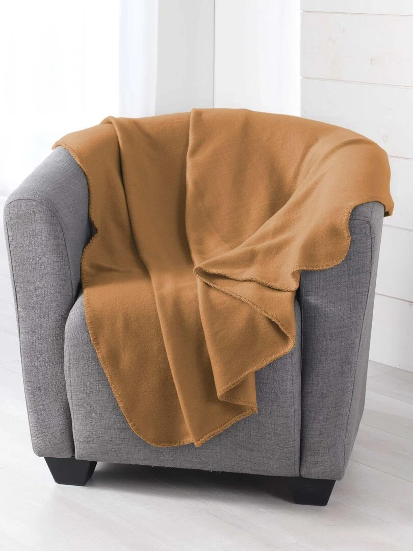 Plaid Polaire Collection Miloux Marron