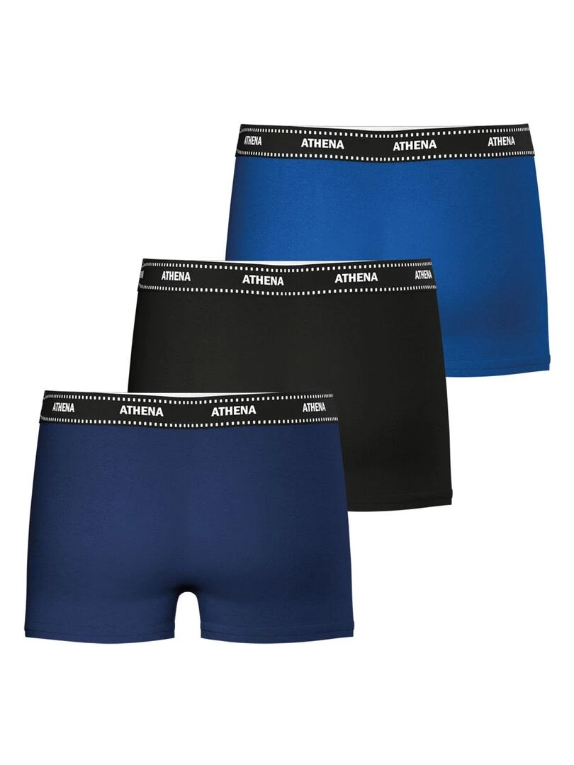 Lot de 3 boxers garçon My Petit Prix   Bleu Noir