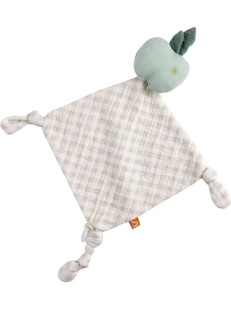 Doudou mouchoir pomme en coton Vert SAUTHON Vert
