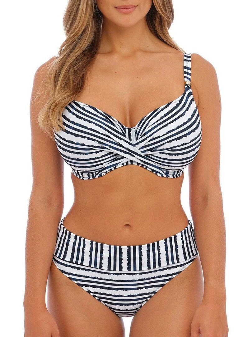 Bas de maillot avec revers ajustable Sunshine coast   Blanc