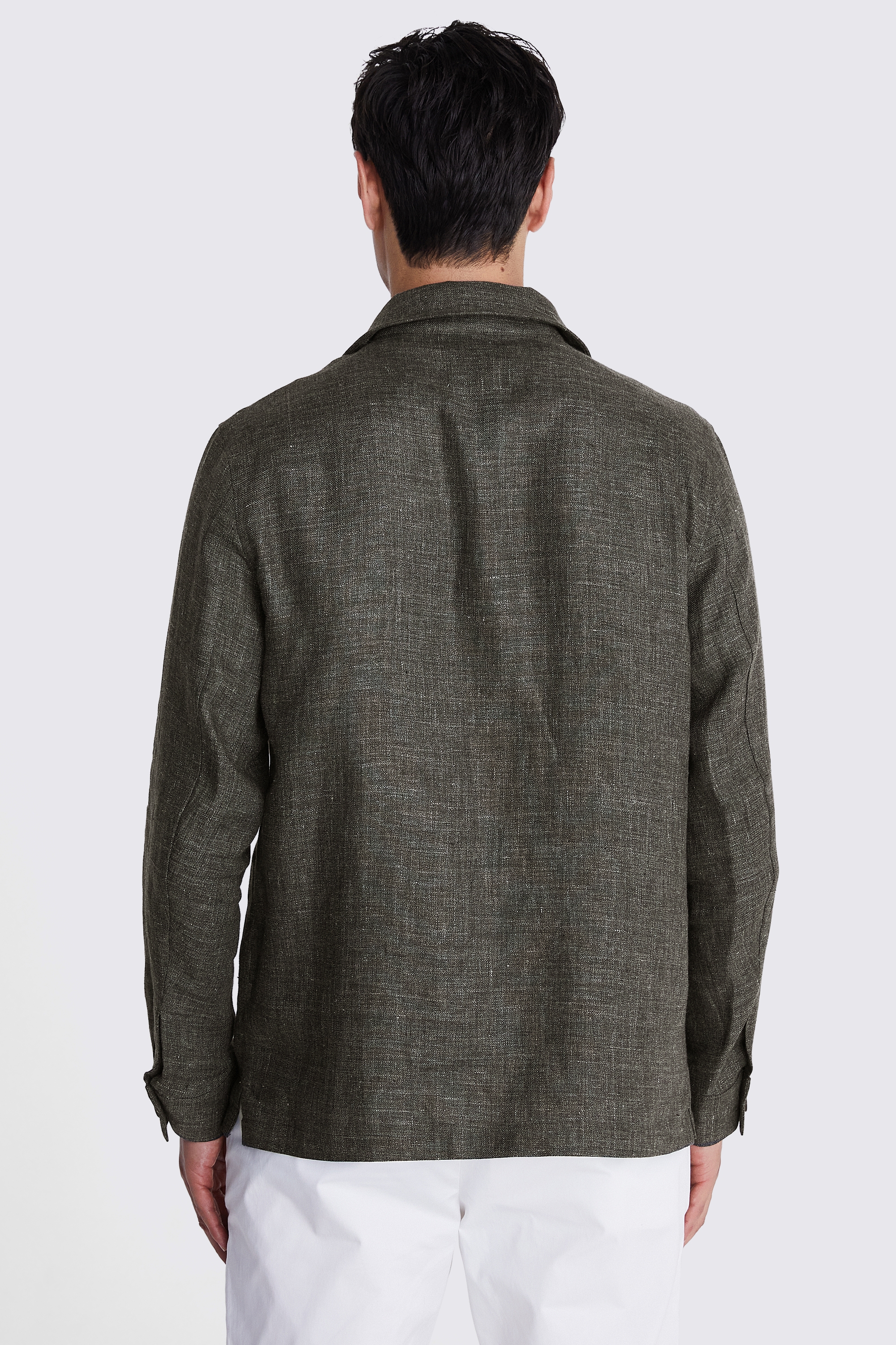 Cotton Linen Camel Stripe Shirt   Buy Online at Moss