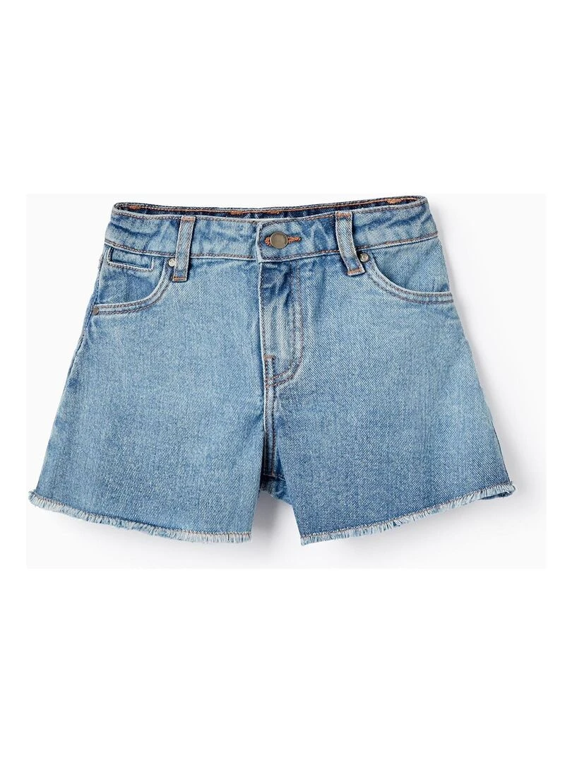 Shorts en jean en coton pour fille SICILIAN DAYS Bleu