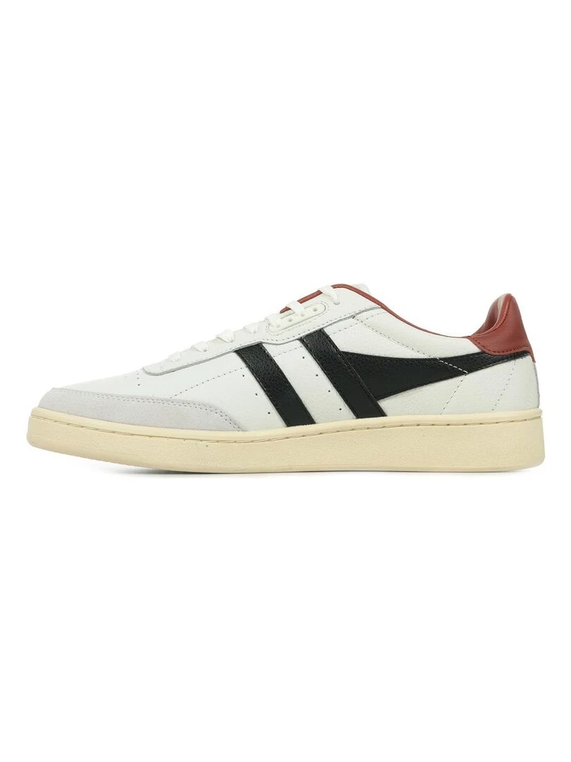 Baskets Gola Contact Leather   Blanc Bordeaux Noir