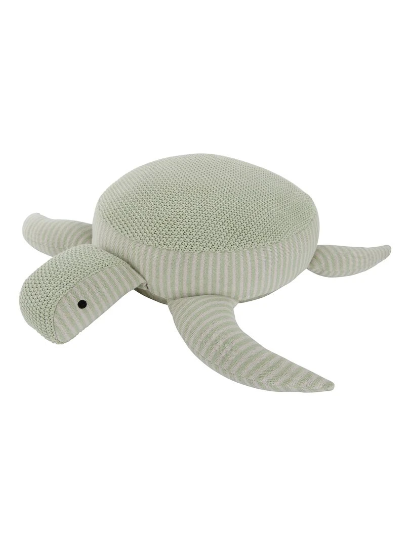 Peluche tortue en coton Vert d'eau